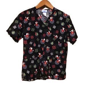 SB Scrubs Christmas Scrub Top S‎